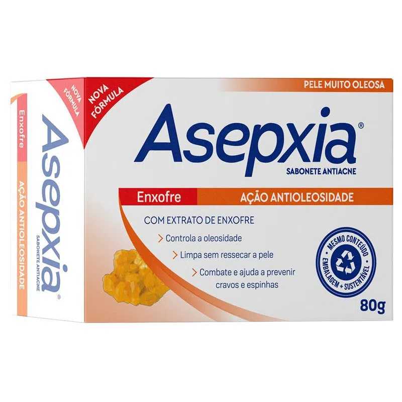 Asepxia Sabonete 80g Enxofre