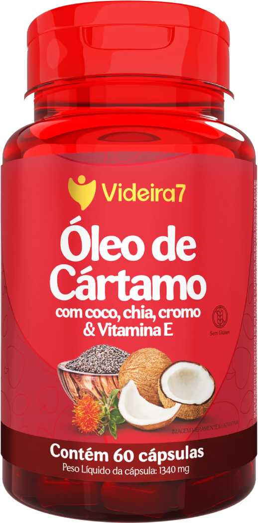 Cártamo Coco Chia Cromo 60 Cápsulas - Videira7