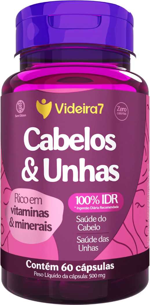 Cabelos & Unhas 500mg  60 Cápsulas - Videira7