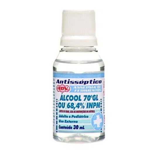 Álcool 70% GL 30ml-Adv