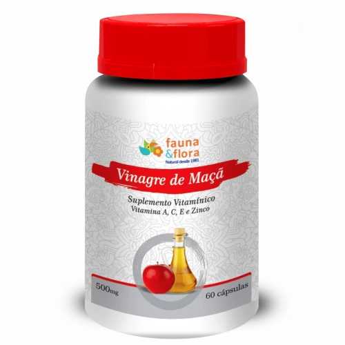 Vinagre De Maçã 500mg 60 Cápsulas-Fauna&Flora