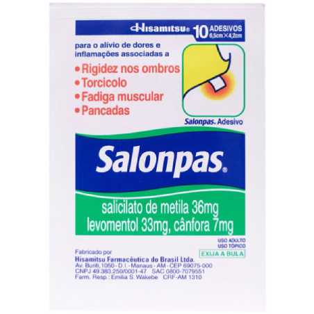 Salonpas Adesivo Pequeno 10 Unidades