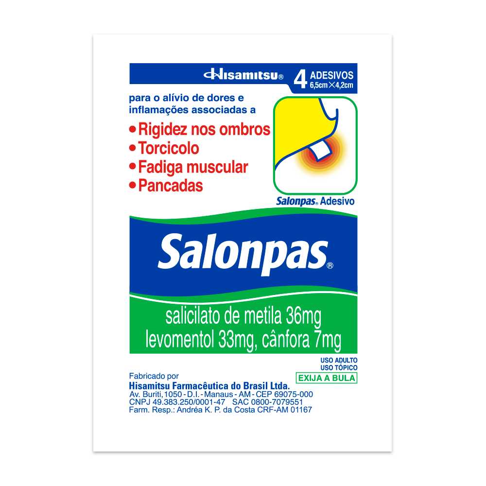 Salonpas Adesivo Pequeno 4  Unidades