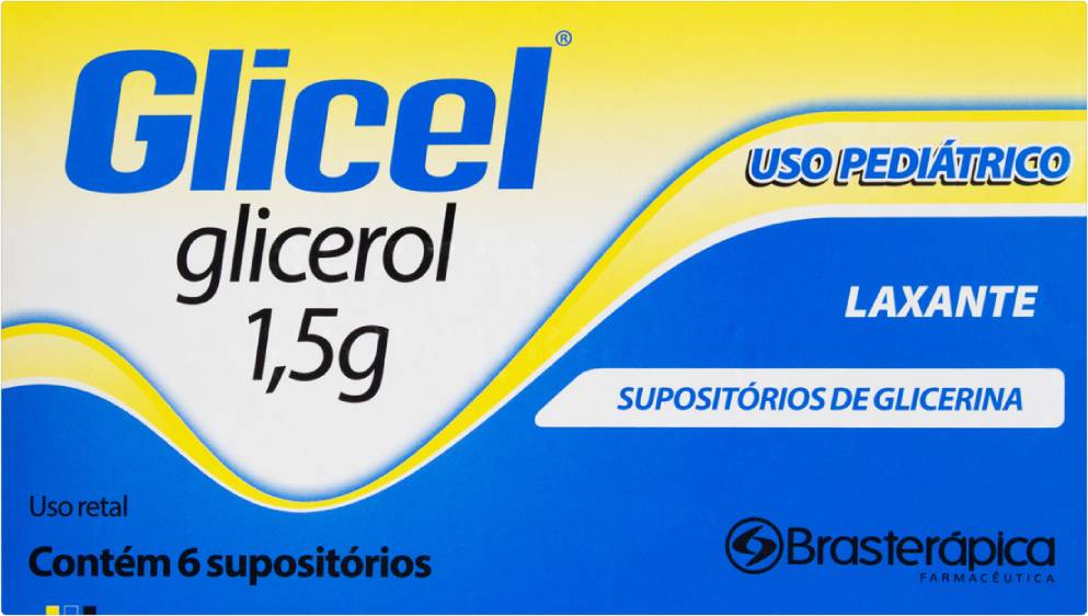 Glicel Supositório Pediátrico 6 Unidades