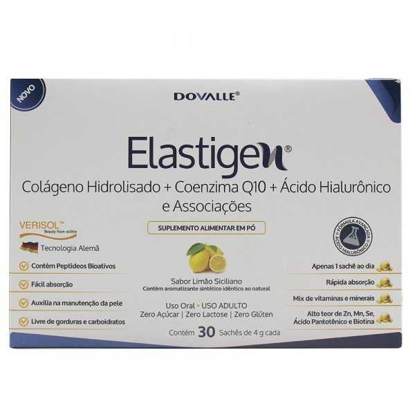 Elastigen 30 Sachês 4g Limão Siciliano