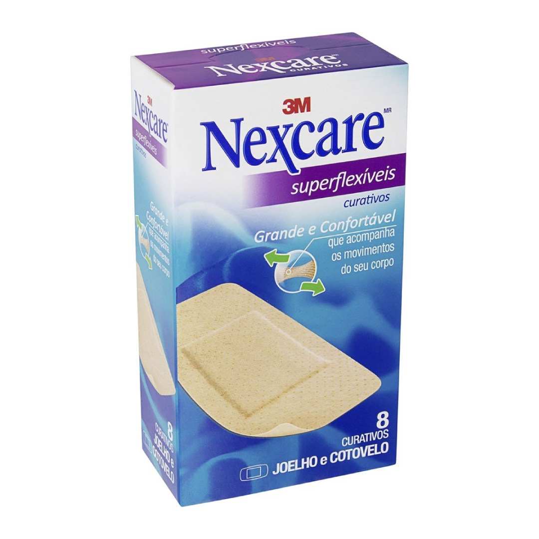 Curativos-Superflexiveis-Nexcare--Joelho-E-Cotovelo