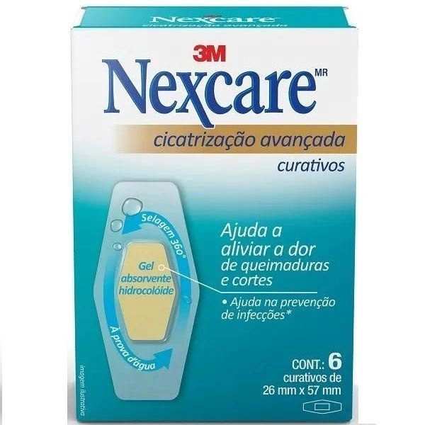 Curativo Nexcare Cicatrização Avançada 6 Unidades