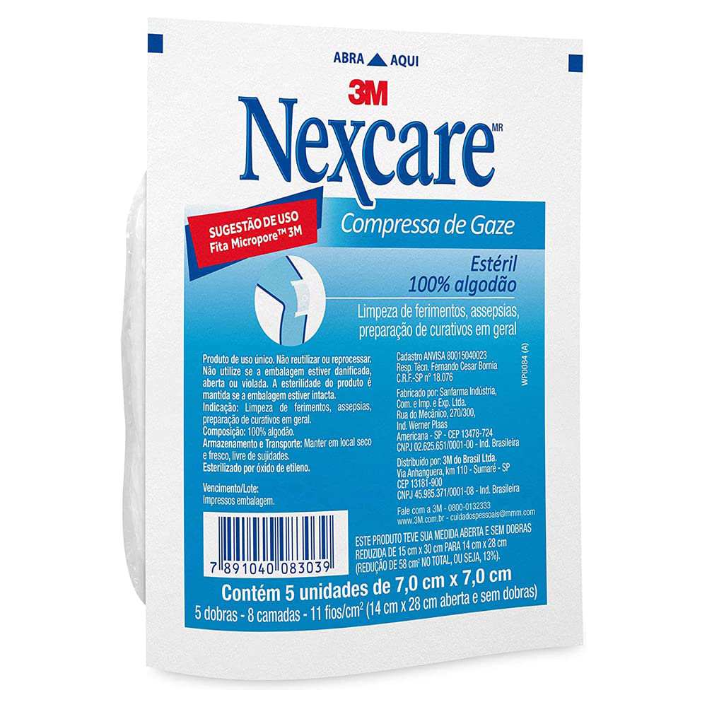 Compressa-Gaze-Nexcare-5-Unidades