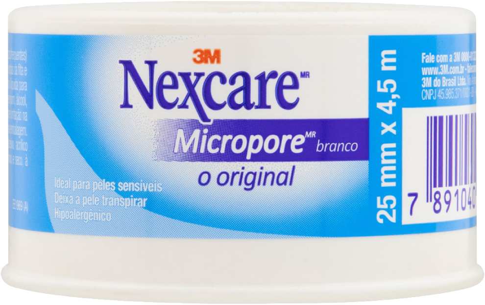 Esparadrapo-Nexcare-Micropore-25mmX45m-Branco