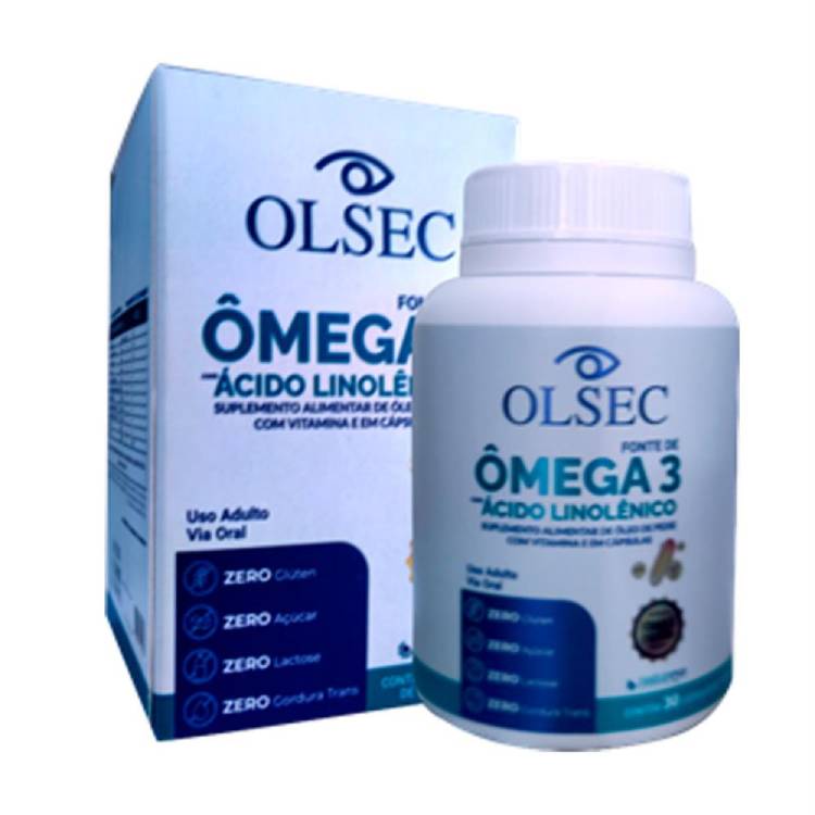 Olsec Ômega 3 + Ácido Linolênico 30 Cápsulas