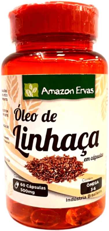 Óleo De Linhaça 60 Cápsulas-Amazon