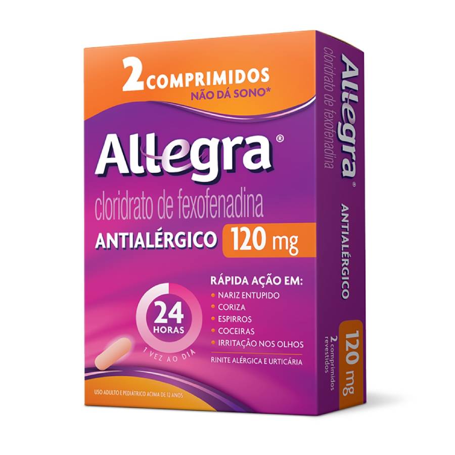 Allegra 120mg 2 Comprimidos