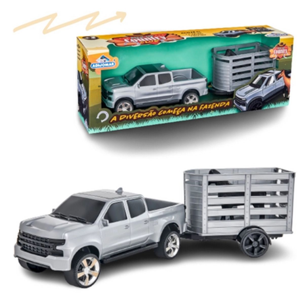 Brinquedo-Carro-Pick-Up-Country-Club-Com-Trailer-E-Cavalo---Adijomar--0