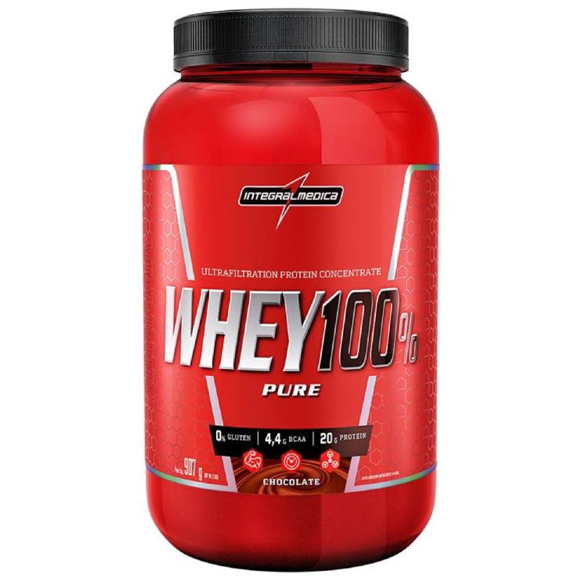 Whey-100--Pure-900g-Chocolate---Integralmedica-0